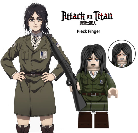 MINIFIGURE AOT UNIVERS: PIECK FINGER (L'Attaque des Titan) Custom5