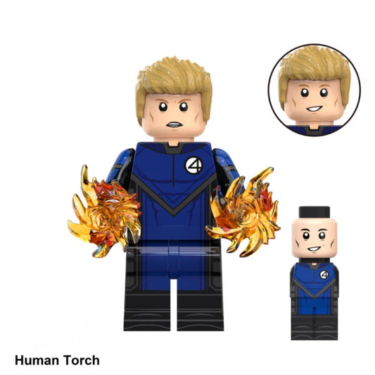 MINIFIGURE MARVEL UNIVERS: HUMAN TORCH  custom