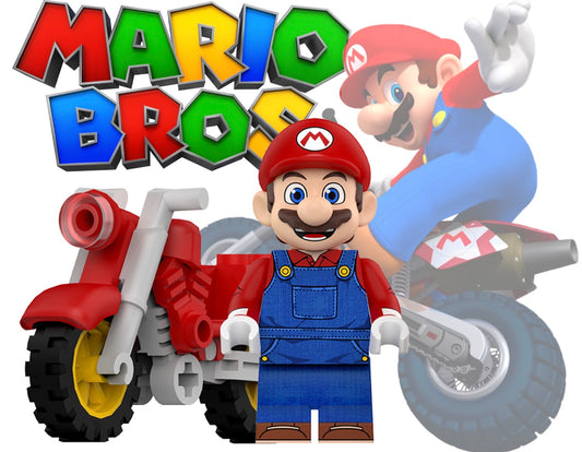 PREVENTE MINIFIGURE SUPER MARIO UNIVERS: MARIO BROS AVEC MOTO custom Disponibilité fin août 2026