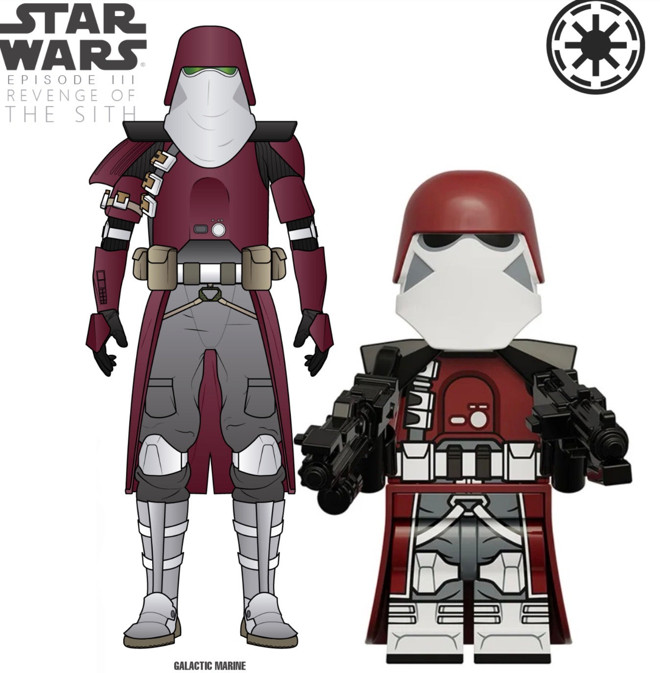PREVENTE MINIFIGURE STAR WARS UNIVERS: GALACTIC MARINE TROOPER CUSTOM Disponibilité mi-septembre 2026