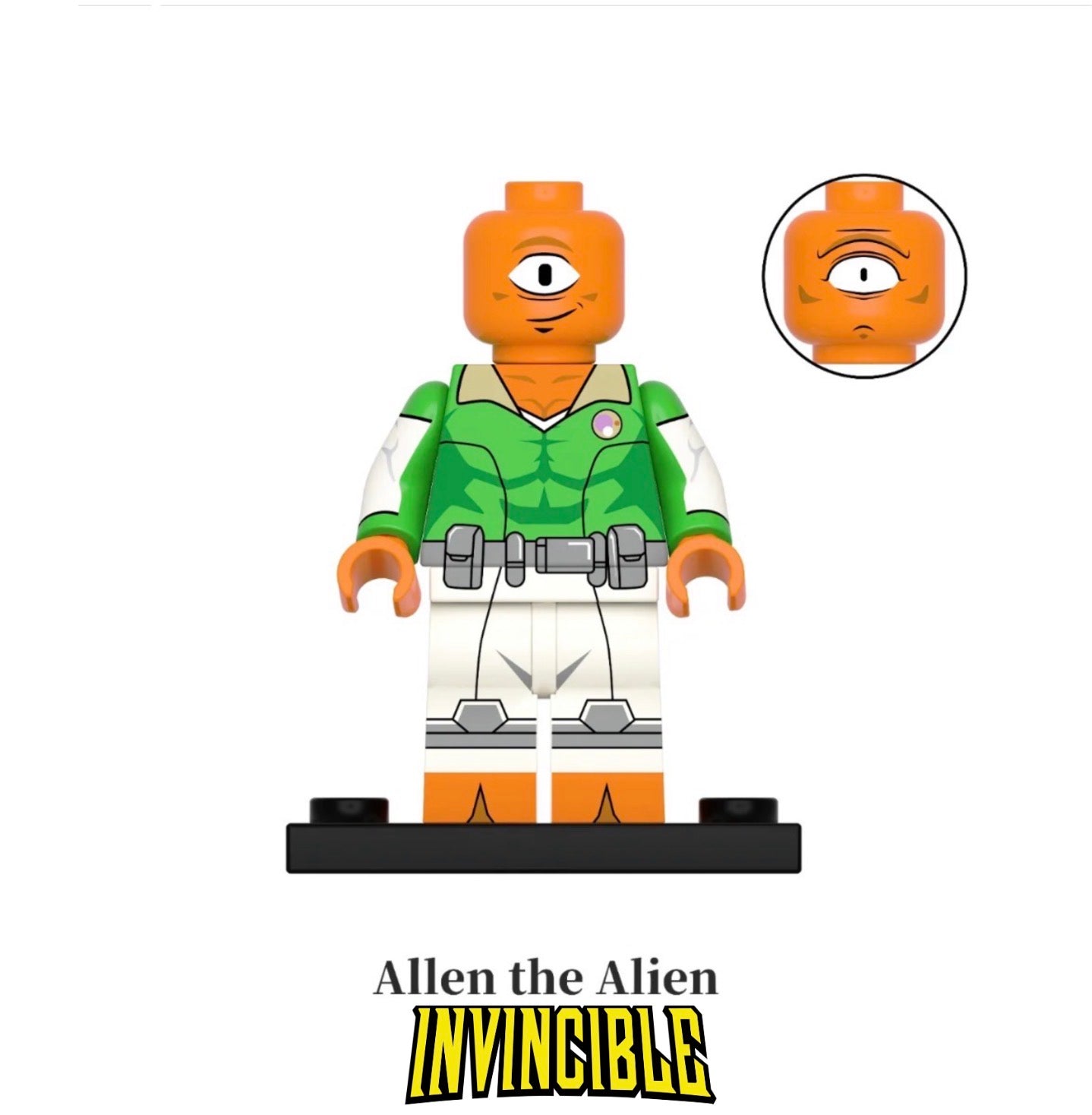 PREVENTE MINIFIGURE INVINCIBLE UNIVERS : ALLEN THE ALIEN custom Disponibilité début juin 2026