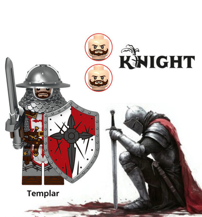 PREVENTE MINIFIGURE MÉDIÉVALE UNIVERS: TEMPLAR Custom Disponibilité mi-décembre 2025