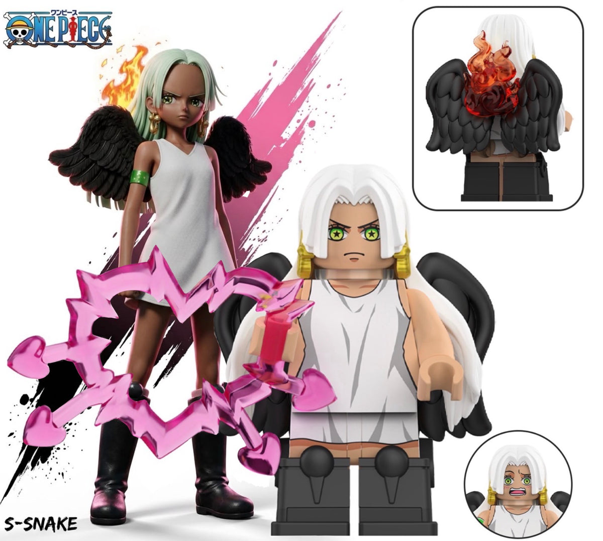 PRÉVENTE ⭐️⭐️⭐️MINIFIGURE ONE PEACE UNIVERS: S-SNAKE ⭐️⭐️⭐️custom DISPONIBILITÉ DÉBUT NOVEMBRE 2026