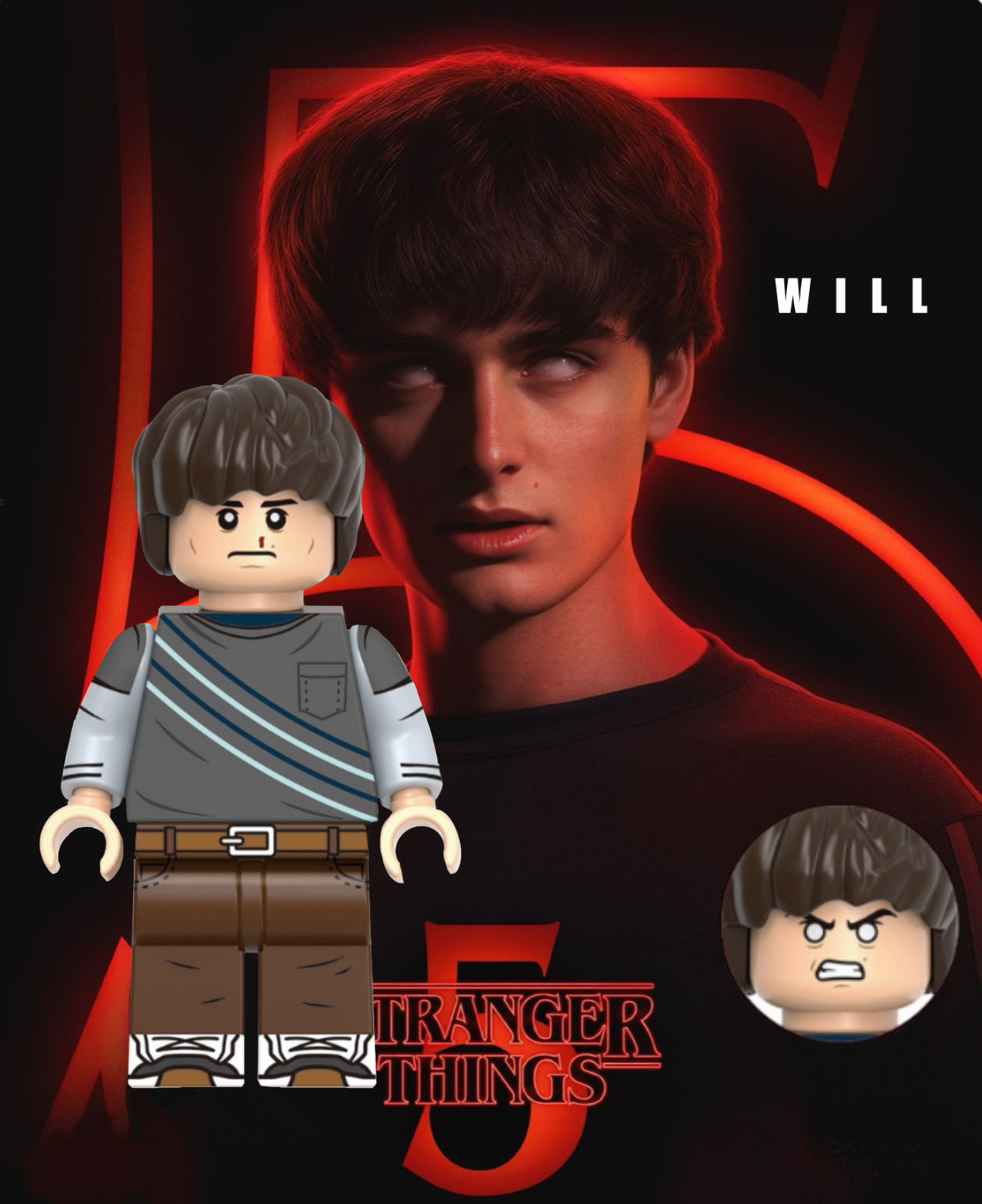 MINIFIGURE STRANGER THINGS UNIVERS: WILL Custom