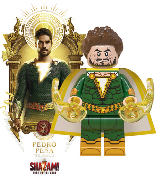MINIFIGURE DC UNIVERS SHAZAM de 2019 : PEDRO PENA Custom (Dernière pièce)