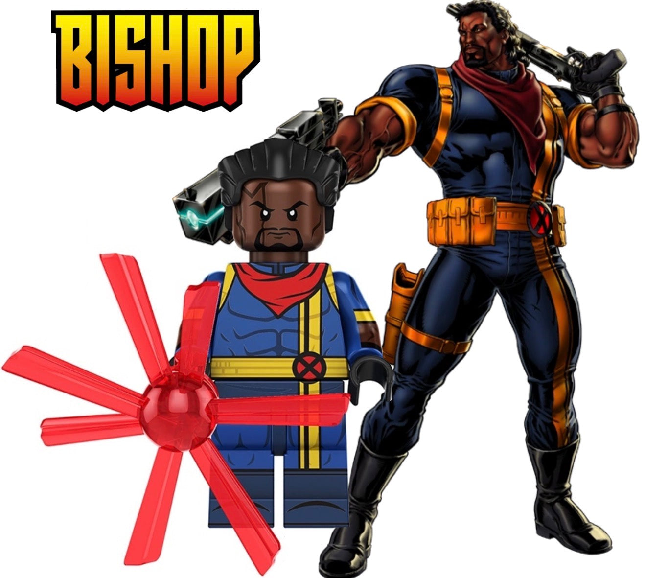 ⭐️⭐️MINIFIGURE MARVEL UNIVERS: BISHOP ⭐️⭐️custom