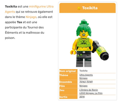 ⭐️ ⭐️ ⭐️MINIFIGURE NINJAGO UNIVERS: TOXIKITA ⭐️ ⭐️ ⭐️ CUSTOM