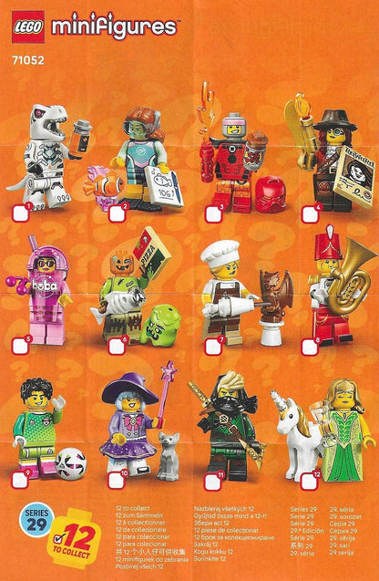 LEGO MINIFIGURE SÉRIES 29: UNICORN ELF "socle+fascicule"  ORIGINAL LEGO MINIFIGURINES
