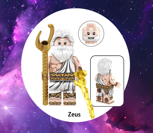 ♥️♥️♥️MINIFIGURE LES DIEUX UNIVERS: ZEUS ♥️♥️♥️custom