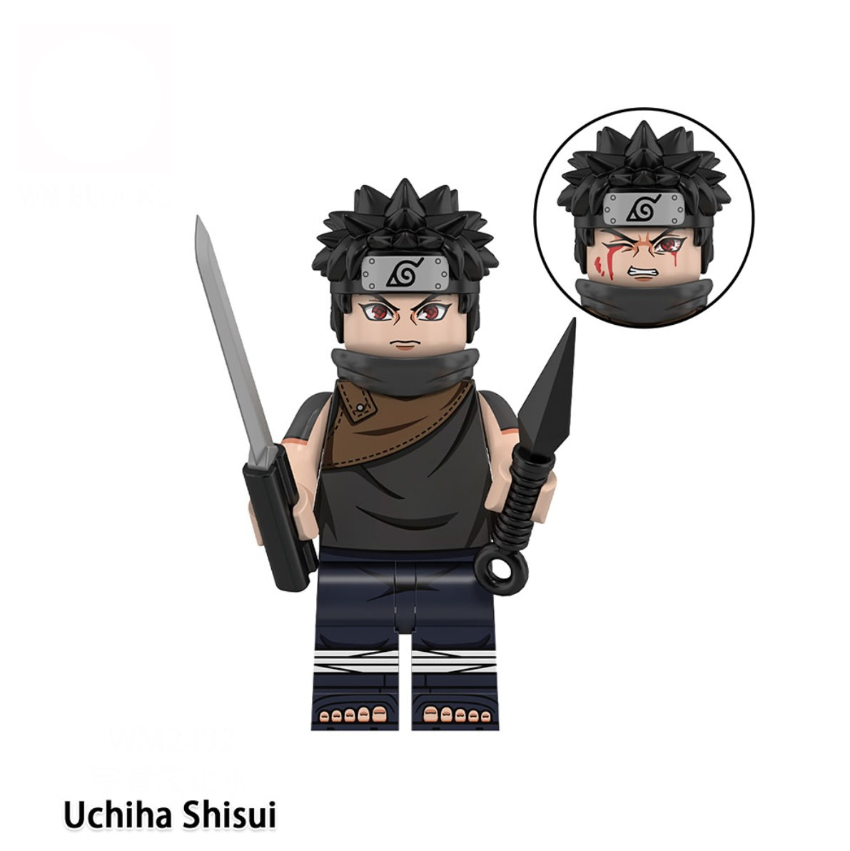 PREVENTE MINIFIGURE NARUTO UNIVERS: UCHIHA SHISUI custom Disponibilité fin Mai 2025