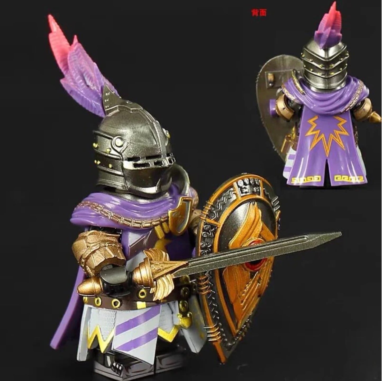 ⭐️⭐️⭐️SUPERBE MINIFIGURE MÉDIÉVALE UNIVERS: MÉDIÉVAL KNIGHT GALAHAD ⭐️⭐️⭐️Custom