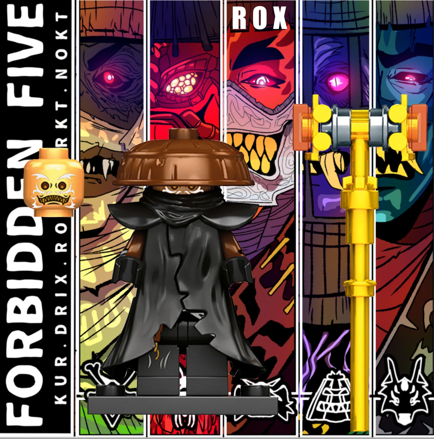 PREVENTE♥️♥️♥️MINIFIGURE NINJAGO UNIVERS: ROX FORBIDDEN FIVE ♥️♥️♥️CUSTOM DISPONIBILITÉ FIN SEPTEMBRE 2025