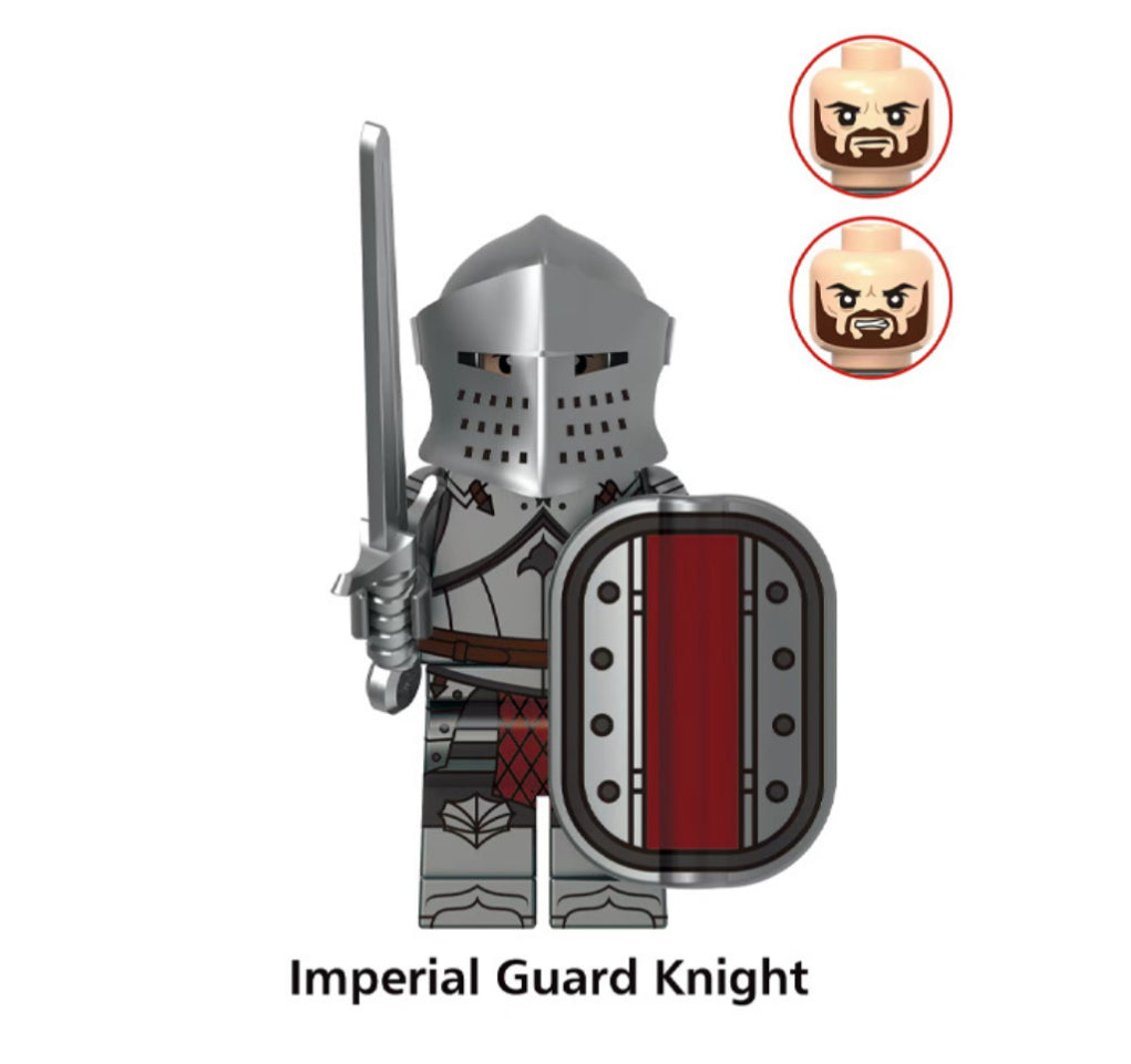 MINIFIGURE MÉDIÉVALE UNIVERS: IMPÉRIAL GUARD KNIGHT Custom