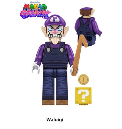 MINIFIGURE SUPER MARIO GALAXIE UNIVERS: WALUIGI custom