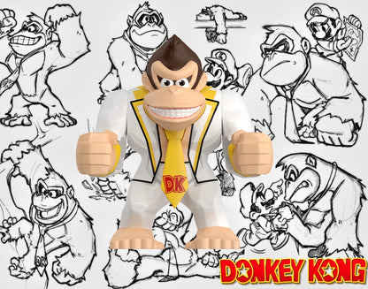 BIG MINIFIGURE MARIO BROS UNIVERS: DONKEY KONG custom