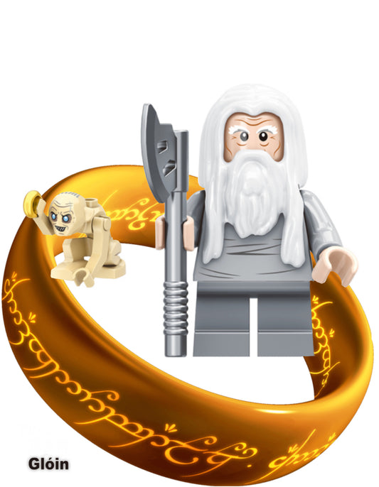 MINIFIGURE LORD OF THE RING/HOBBIT UNIVERS: GLÓIN CUSTOM