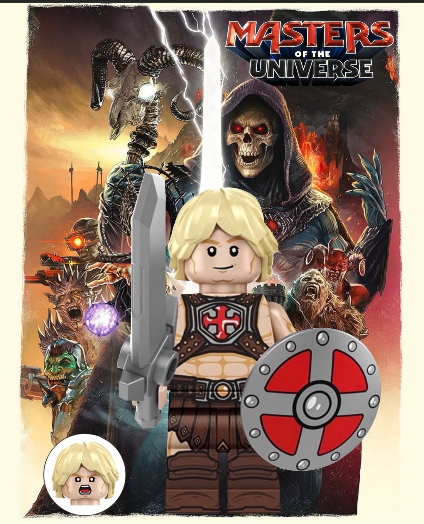 PREVENTE MINIFIGURE MASTERS OF THE UNIVERSE: HE-MAN Custom Disponibilité juillet 2026