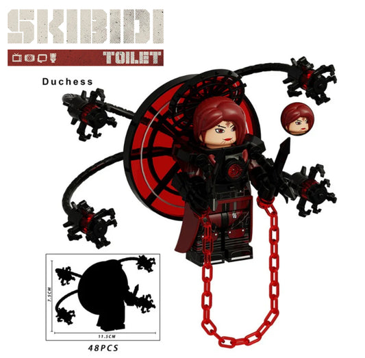 ♥️♥️♥️BIG MINIFIGURE SKIBIDI TOILET: DUCHESS ♥️♥️♥️custom