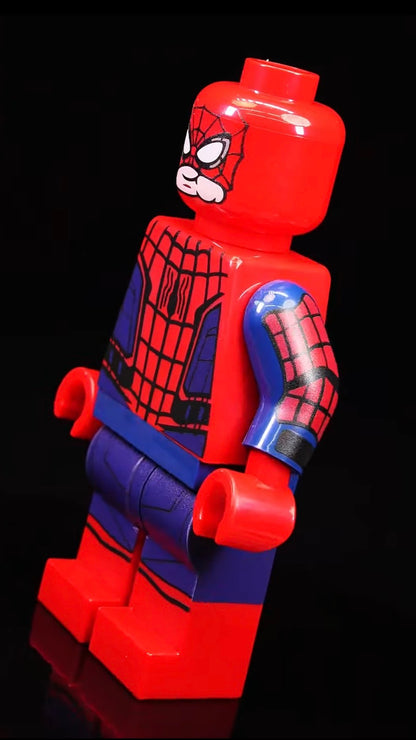 PREVENTE♥️♥️♥️GIANT MINIFIGURE MARVEL UNIVERS: SPIDERMAN HOME COMING 21,5CM ♥️♥️♥️custom Disponibilité Minifigures fin janvier 2026