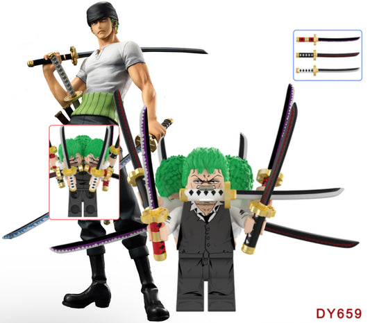 ♥️♥️MINIFIGURE RORONOA ZORO (version B)♥️♥️custom