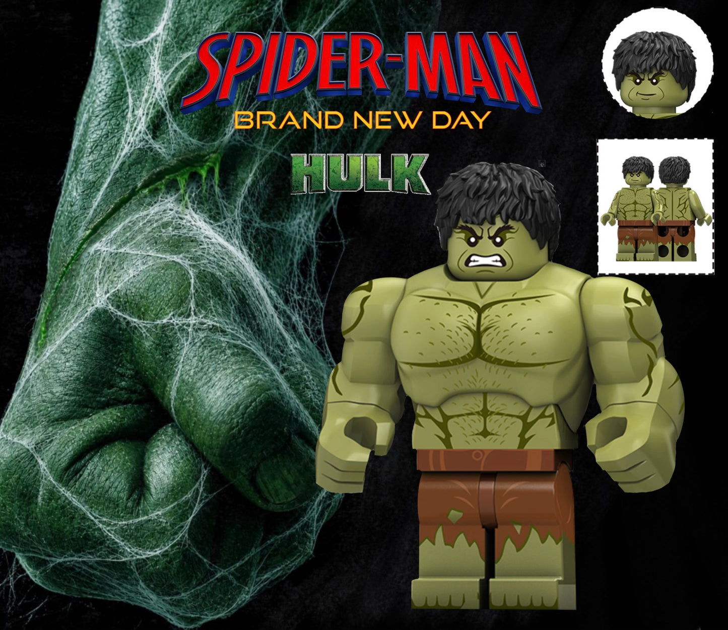 PREVENTE MINIFIGURE MARVEL UNIVERS (SPIDERMAN): HULK Custom Disponibilité mi-septembre 2026