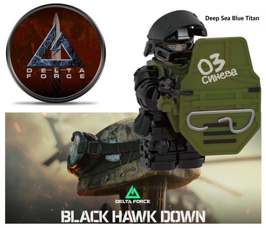 ♥️♥️MINIFIGURE VIDEO GAMES DELTA FORCE UNIVERS: DEAP SEA BLUE TITAN (version B)♥️♥️custom