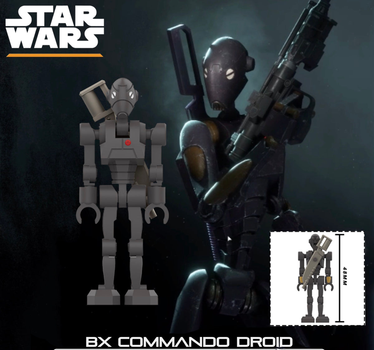 PREVENTE MINIFIGURE STAR WARS UNIVERS: COMMANDO DROID Custom Disponibilité Novembre 2026