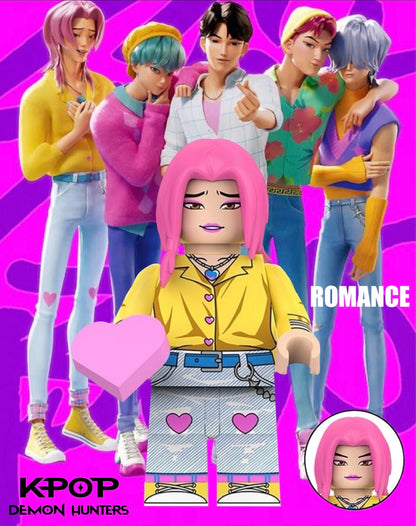 ♥️♥️♥️MINIFIGURE K-POP DÉMON HUNTER UNIVERS : ROMANCE ♥️♥️♥️custom