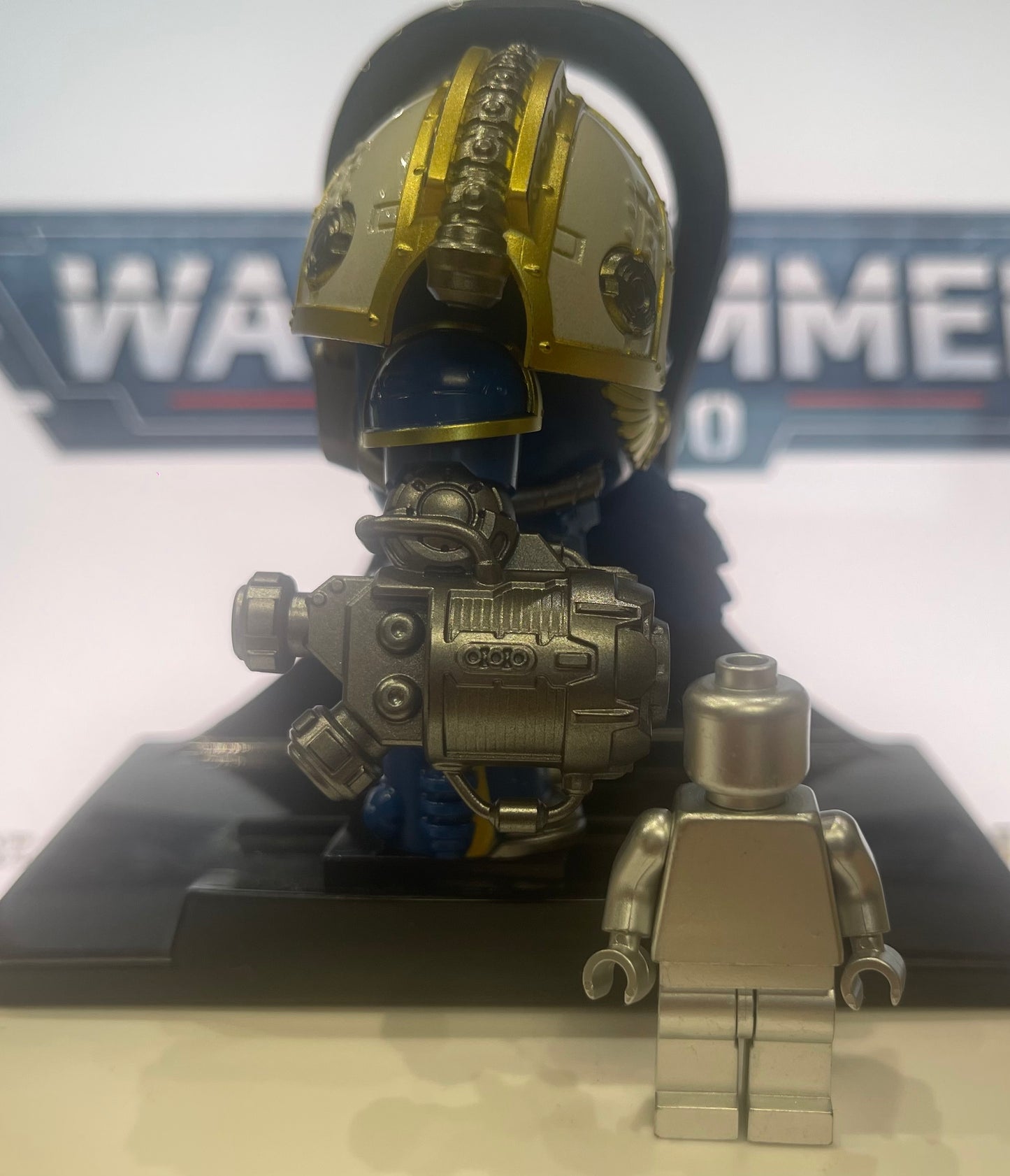 ⭐️⭐️⭐️BIG MINIFIGURE WARHAMMER 40K UNIVERS: SATURNINE PATTERN-ULTRAMARINE ⭐️⭐️⭐️custom