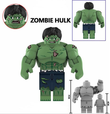 ♥️♥️♥️BIG MINIFIGURE MARVEL UNIVERS: ZOMBIE HULK ♥️♥️♥️custom