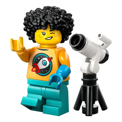 PREVENTE MINIFIGURE SÉRIES 27: L'ENFANT ASTRONOME "socle+fascicule" custom Disponibilité fin janvier 2025