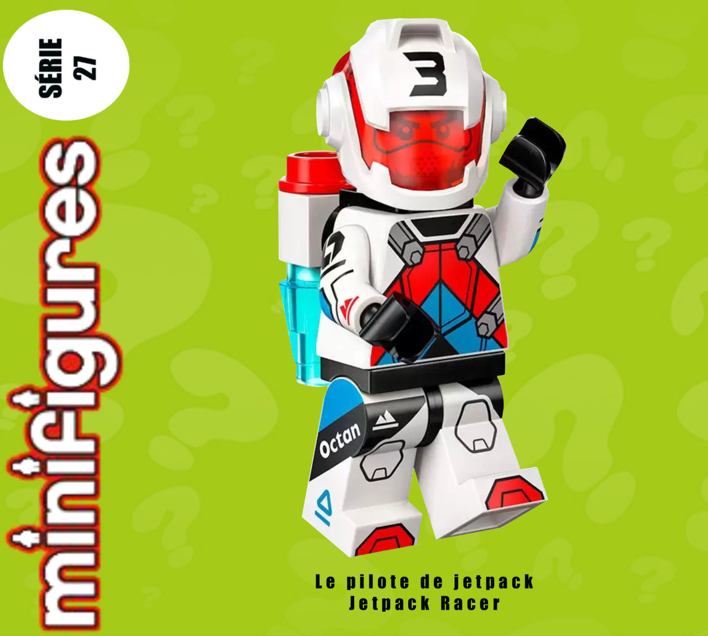 PREVENTE MINIFIGURE SÉRIES 27: LE PILOTE DE JETPACK "socle+fascicule" custom Disponibilité fin janvier 2025