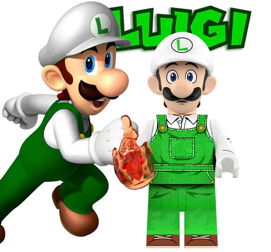PREVENTE MINIFIGURE SUPER MARIO UNIVERS: LUIGI FEU custom Disponibilité fin août 2026