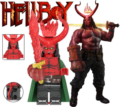 PREVENTE MINIFIGURE MOVIE/TV/HORREUR UNIVERS: HELLBOY (version B) custom Disponibilité mi-juillet 2026