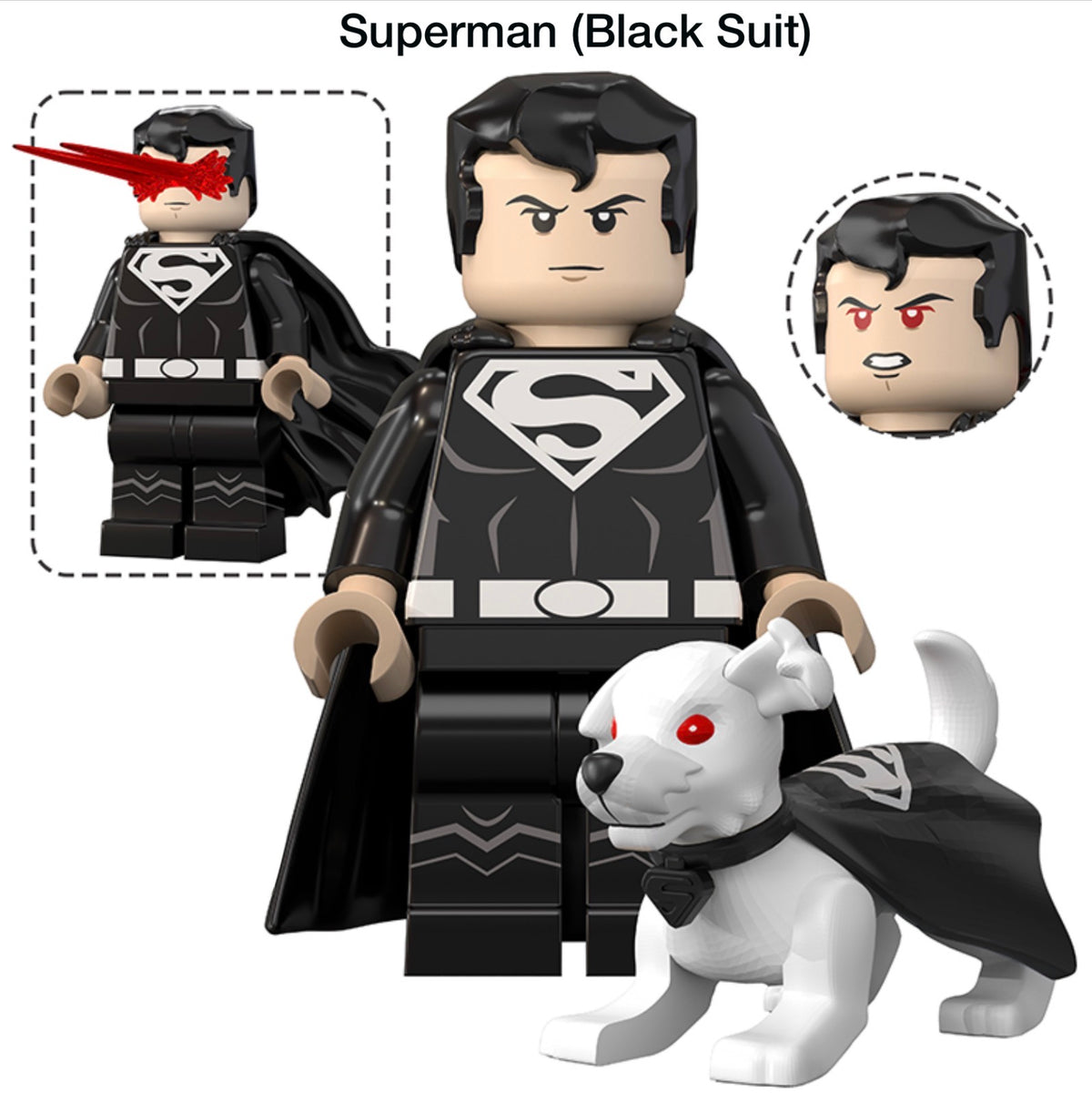 PREVENTE MINIFIGURE DC COMICS UNIVERS: SUPERMAN BLACK SUIT Custom Disponibilité fin Octobre 2026