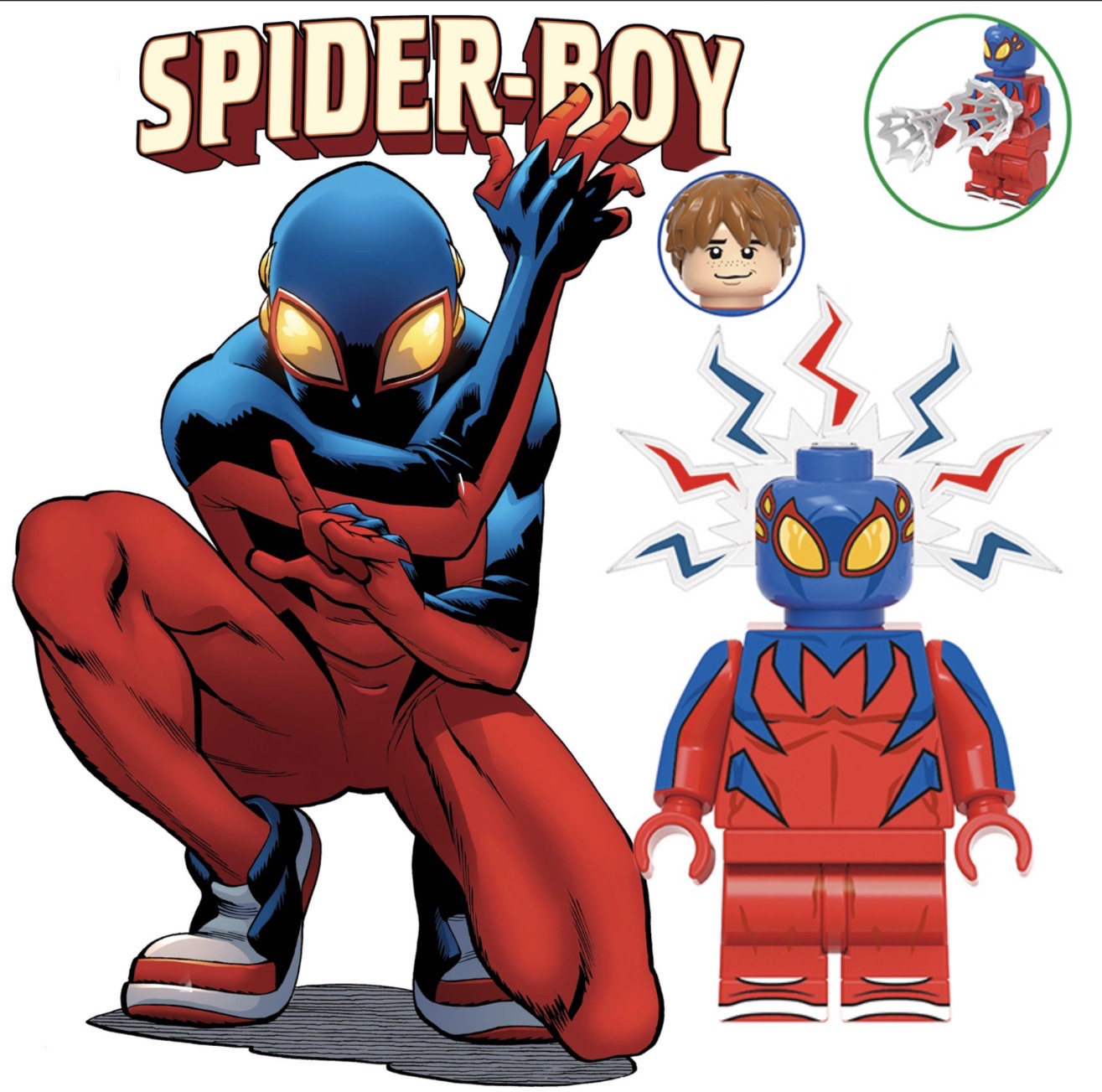 PREVENTE MINIFIGURE MARVEL UNIVERS: SPIDER-BOY Custom Disponibilité mi-septembre 2026
