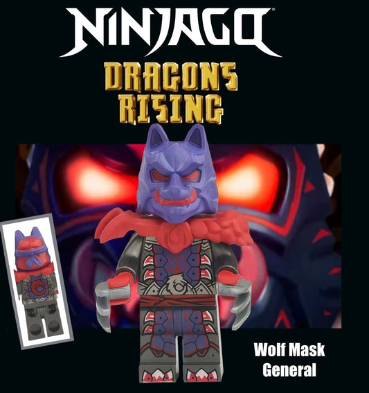 MINIFIGURE NINJAGO UNIVERS: WOLF MASK GÉNÉRAL CUSTOM
