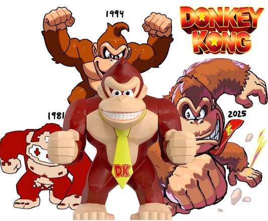 BIG MINIFIGURE MARIO BROS UNIVERS: DONKEY KONG custom