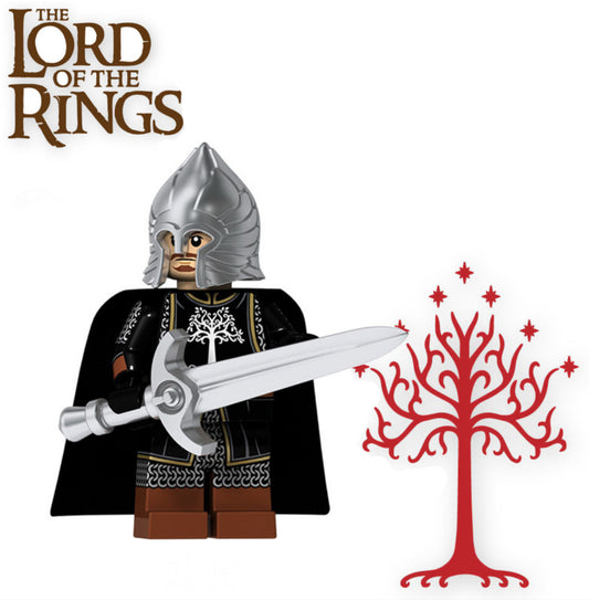 MINIFIGURE LOTR/ THE HOBBIT UNIVERS: GONDOR KNIGHT SOLDIER custom