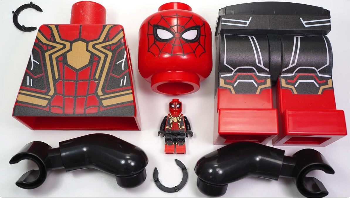 PREVENTE♥️♥️♥️GIANT MINIFIGURE MARVEL UNIVERS: SPIDERMAN NO WAY HOME 21,5CM ♥️♥️♥️custom Disponibilité Minifigures fin janvier 2026