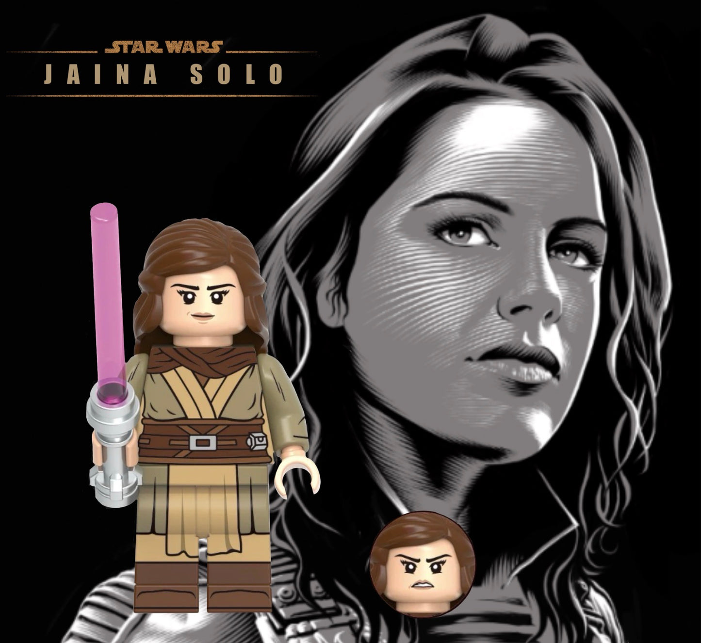 PREVENTE MINIFIGURE STAR WARS UNIVERS: JAINA SOLO Custom Disponibilité fin juillet 2026
