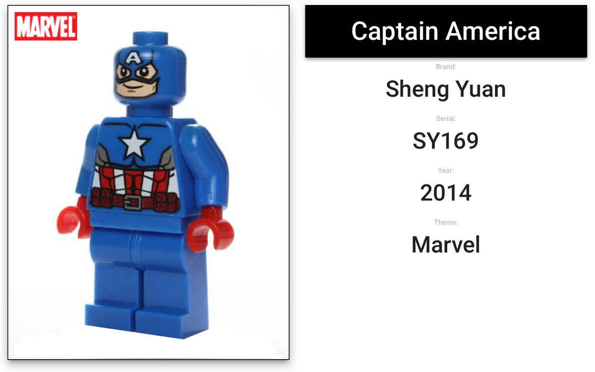 INTROUVABLE MINIFIGURE MARVEL UNIVERS DE 2014: CAPTAIN AMERICA custom ⚠️Derniers articles en stock⚠️