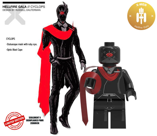 ⭐️⭐️⭐️MINIFIGURE MARVEL UNIVERS EDITION LIMITÉE : HEILFIRE GALA CYCLOPS ⭐️⭐️⭐️custom