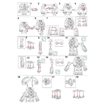 MINIFIGURE WARHAMMER 40K UNIVERS: Imperial Fist Saturnine Terminator(8,8cm)custom