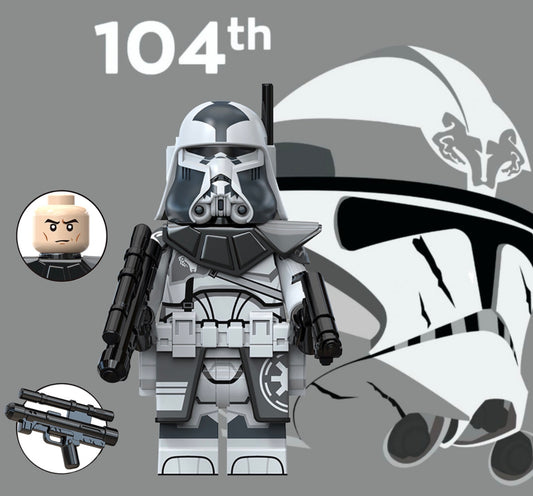 MINIFIGURE STAR WARS UNIVERS: 104th WOLFPACK CLONE TROOPER Custom