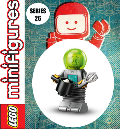 MINIFIGURE SPACE SÉRIES 26: Classic Space Robot "socle+fascicule" custom