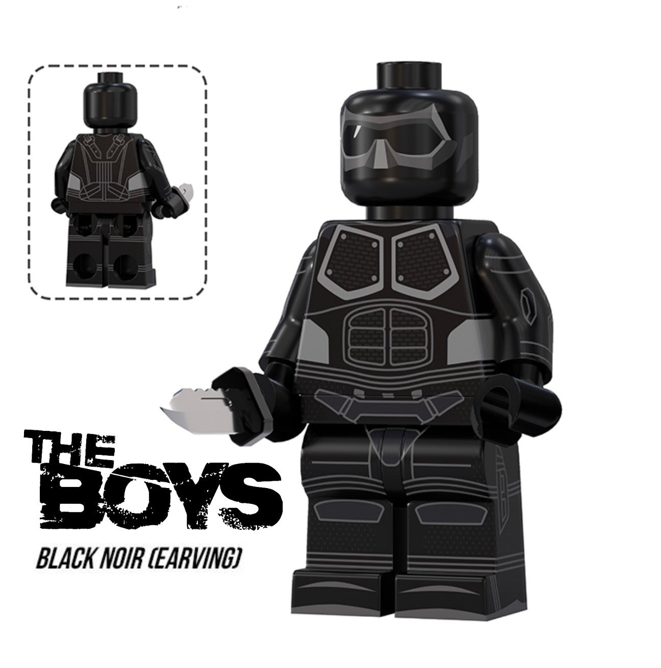 PREVENTE MINIFIGURE THE BOYS UNIVERS: BLACK NOIR custom Disponibilité mi-septembre 2026
