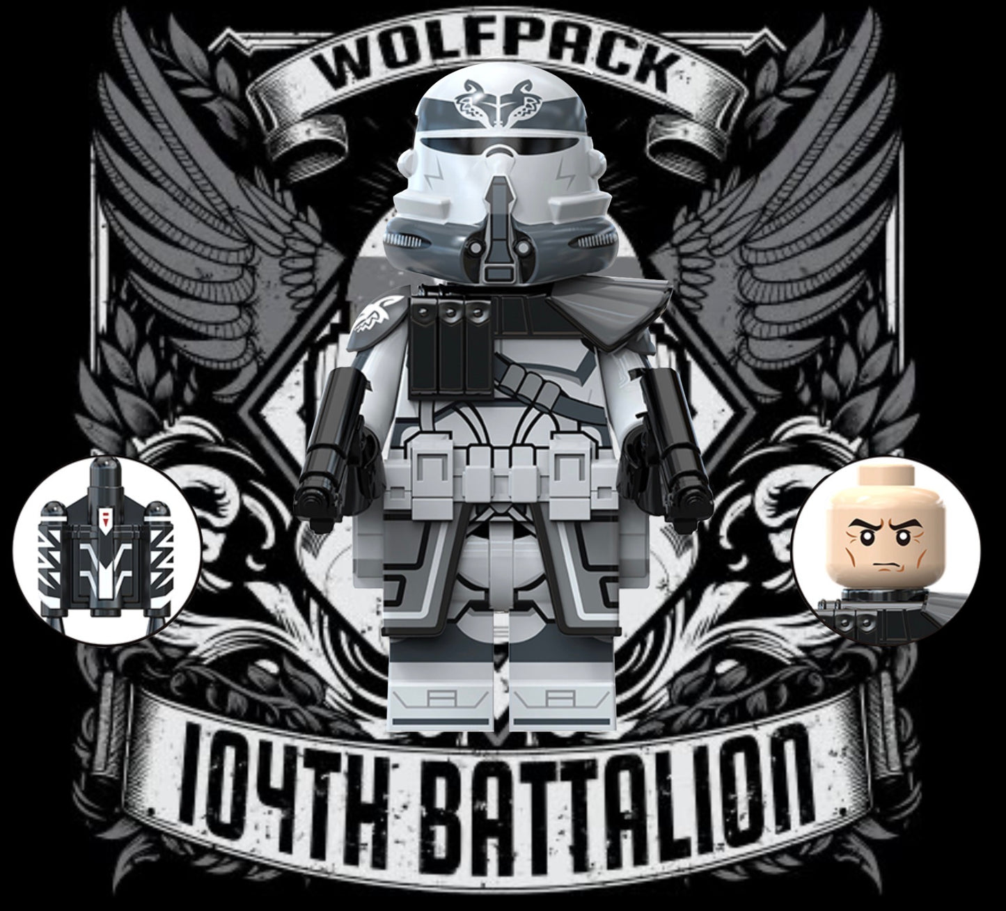 PREVENTE MINIFIGURE STAR WARS UNIVERS: 104th WOLFPACK CLONE TROOPER Custom Disponibilité mi-juin 2026