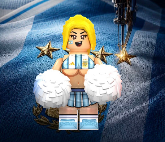 MINIFIGURE FOOTBALL UNIVERS: ARGENTINA FOOTBALL SUPPORTER custom