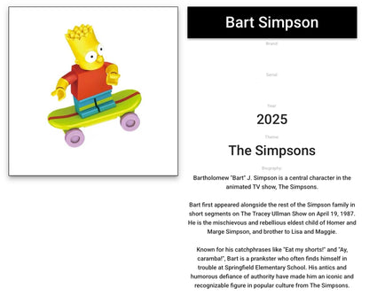 MINIFIGURE THE SIMPSON UNIVERS : BART SIMPSON custom